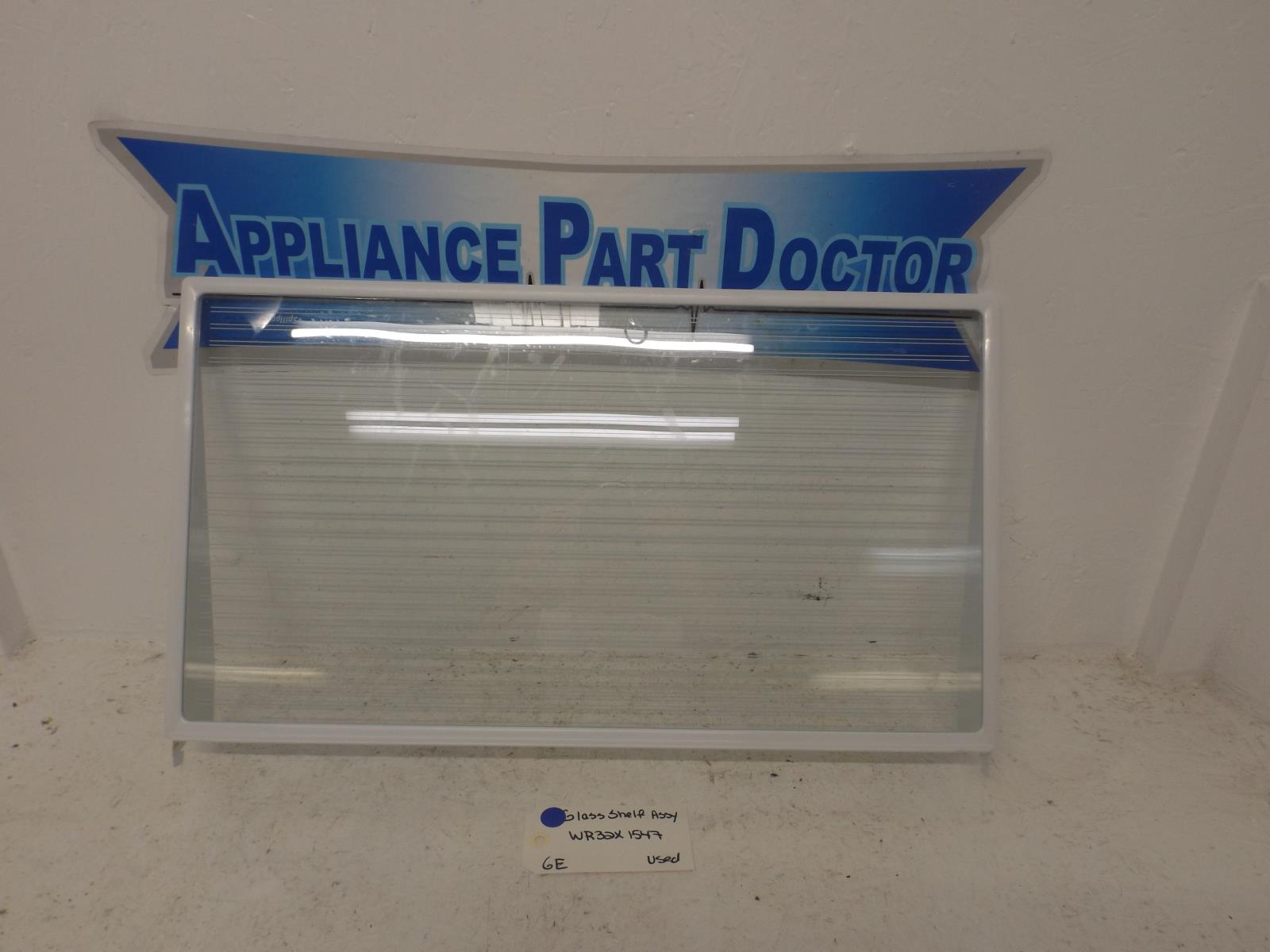 GE Refrigerator WR32X1547 Glass Shelf Assy Used GE Refrigerator WR32X1547 Glass Shelf Assy Used